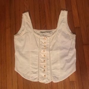 Vintage Button Down Tank Top